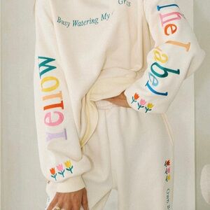 Yllw The Label “Busy Watering My Own Grass”  Sweatshirt & Pants
